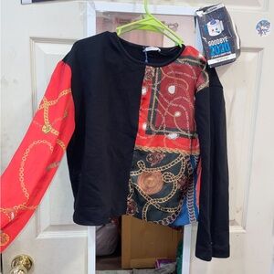 Colorful Chain Pattern Top